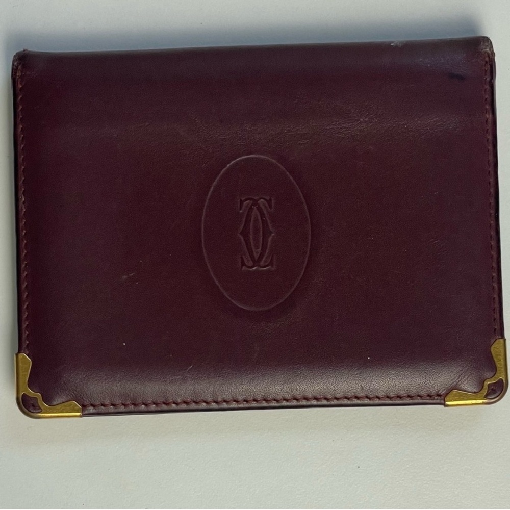 Cartier Vintage Leather Card Holder